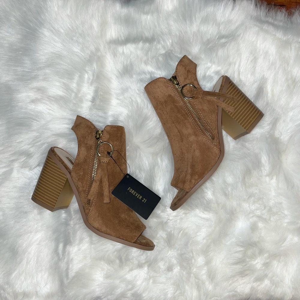 Forever 21 Suede Ankle Booties